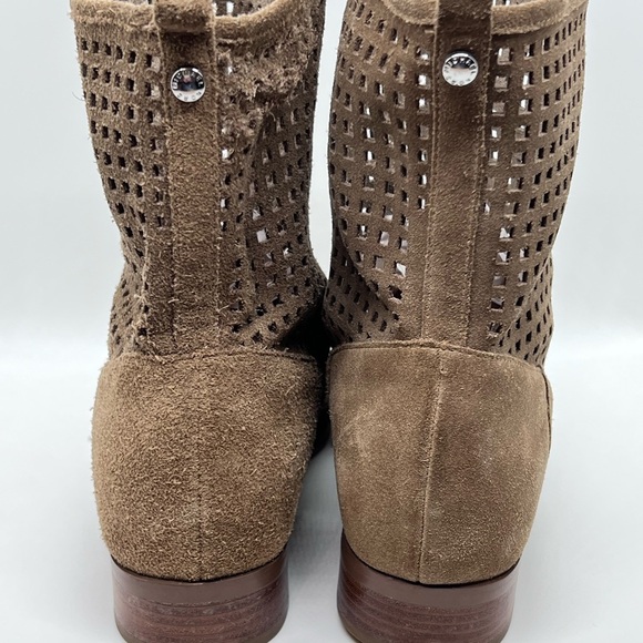 Michael Kors Taupe Suede Ankle Boots Women's - Picture 7 of 8